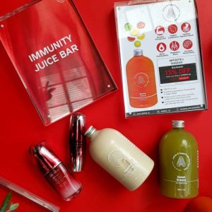 Antidote immunity juice bar at Shiseido event